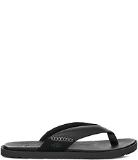 UGG Men's Seaside II Leather and Suede Flip-Flops