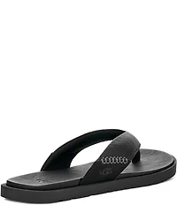 UGG Men's Seaside II Leather and Suede Flip-Flops