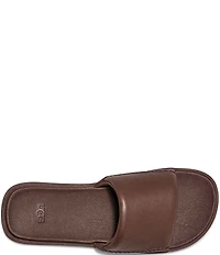 UGG Men's Seaside II Leather and Suede Slide Sandals