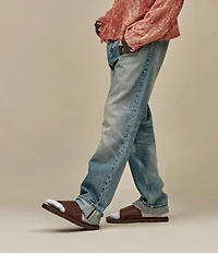 UGG Men's Seaside II Leather and Suede Slide Sandals