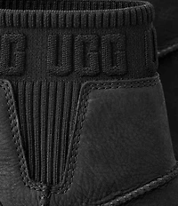 UGG Moxy Leather Platform Block Heel Chelsea Booties