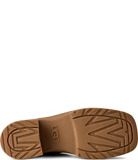 UGG Moxy Suede Platform Block Heel Chelsea Booties