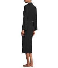 UGG Myra Lightweight Knit Bracelet Sleeve Shawl Collar Long Robe