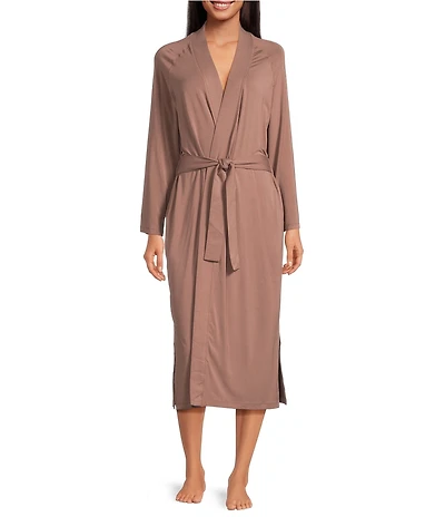 UGG Myra Lightweight Knit Bracelet Sleeve Shawl Collar Long Robe
