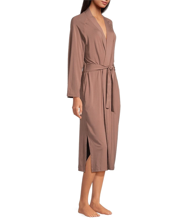 UGG Myra Lightweight Knit Bracelet Sleeve Shawl Collar Long Robe