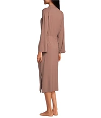 UGG Myra Lightweight Knit Bracelet Sleeve Shawl Collar Long Robe