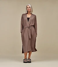 UGG Myra Lightweight Knit Bracelet Sleeve Shawl Collar Long Robe