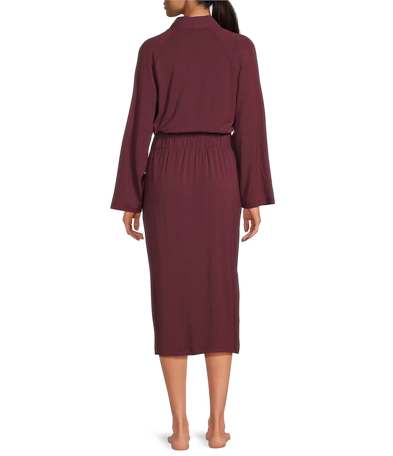 UGG Myra Lightweight Knit Bracelet Sleeve Shawl Collar Long Robe