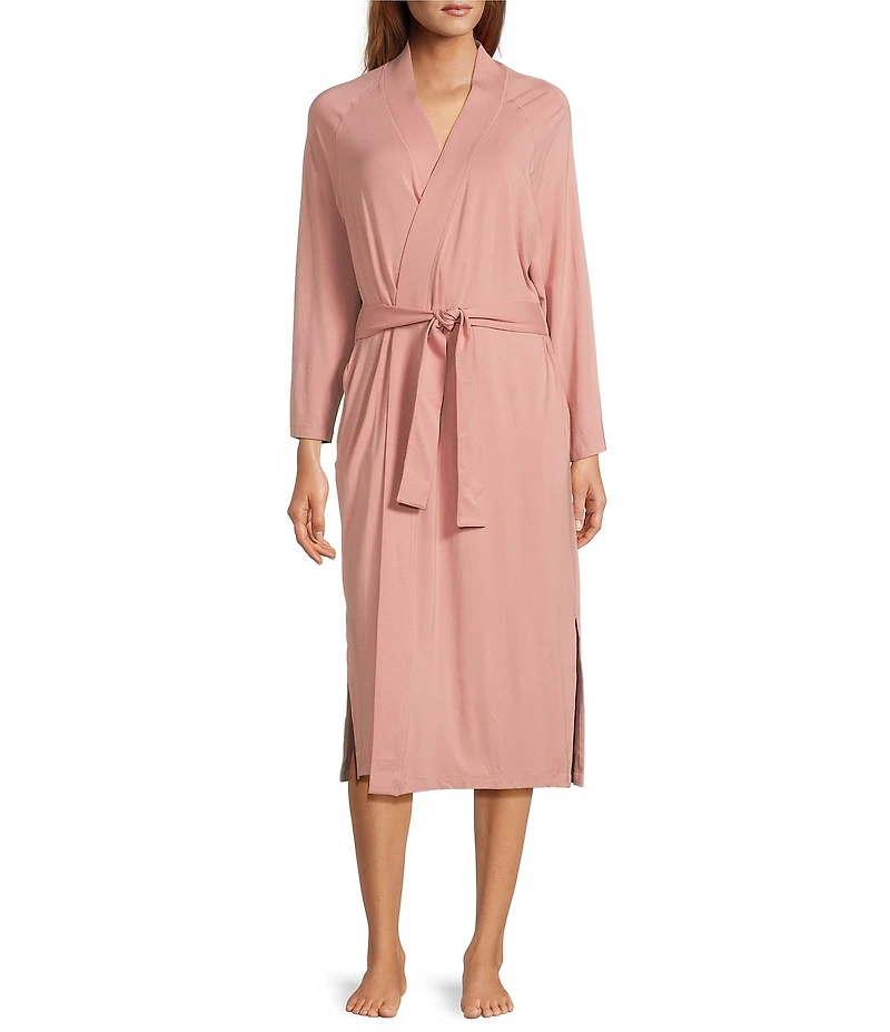 UGG Myra Lightweight Knit Bracelet Sleeve Shawl Collar Long Robe