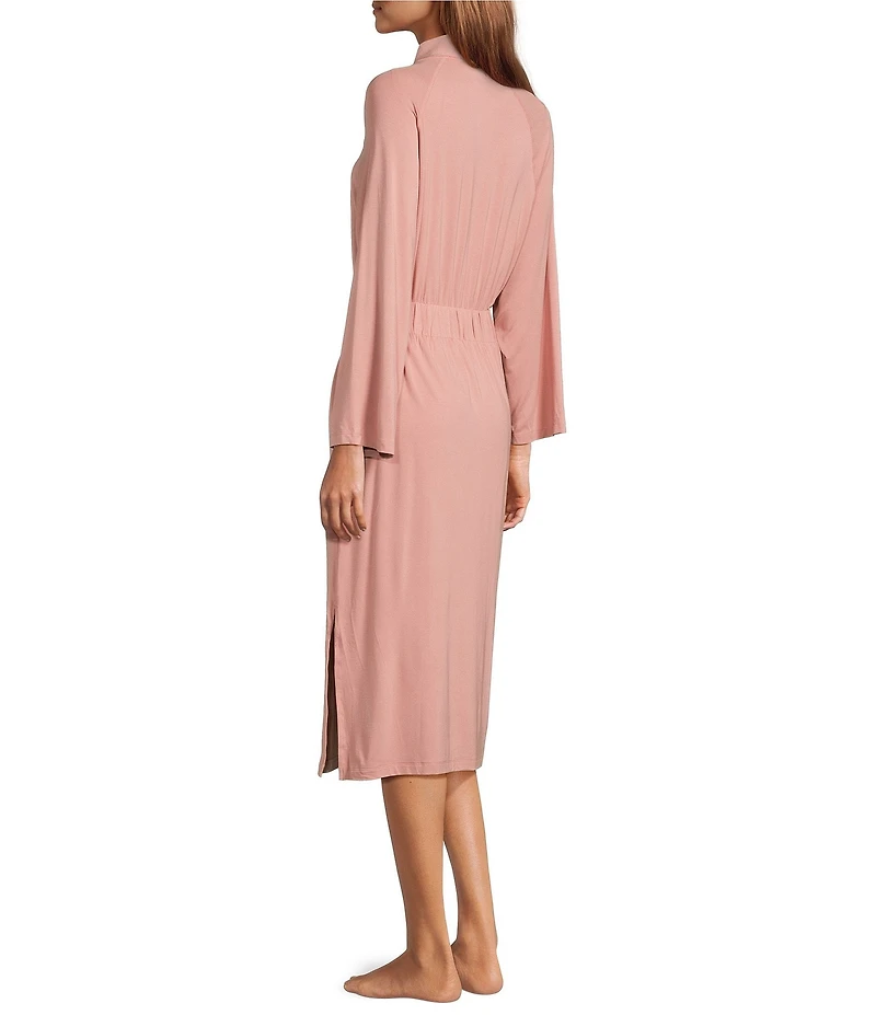 UGG Myra Lightweight Knit Bracelet Sleeve Shawl Collar Long Robe