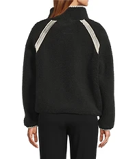 UGG Nikia Crochet UGGFluff Fleece Zip-Front Jacket