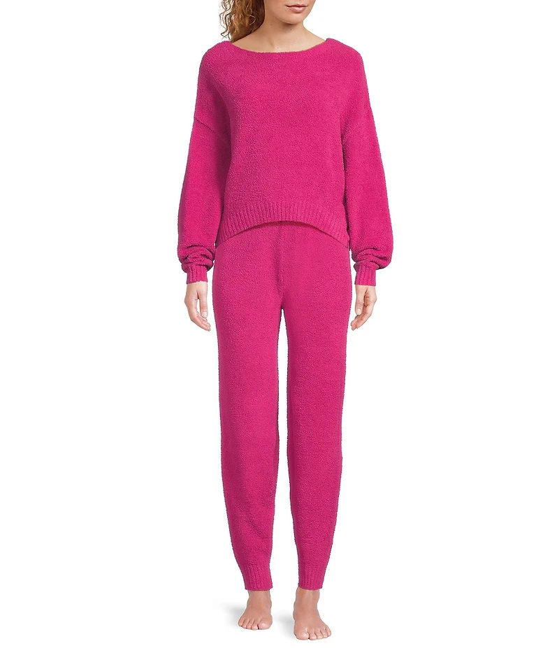 UGG Novalie Cozy Knit Long Sleeve Boat Neck Coordinating Slouchy Pullover