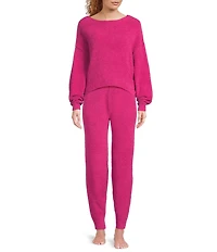 UGG Novalie Cozy Knit Long Sleeve Boat Neck Coordinating Slouchy Pullover