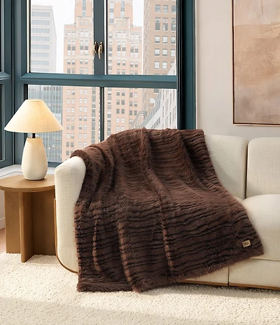 UGG Petra Faux Fur Throw Blanket