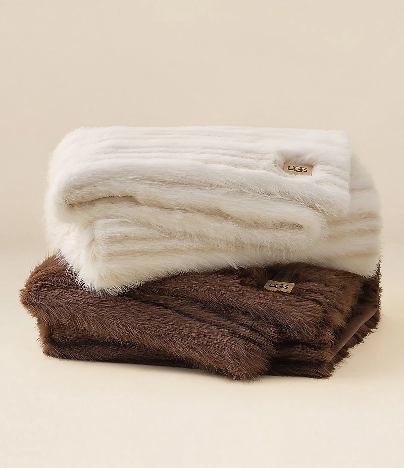 UGG Petra Faux Fur Throw Blanket