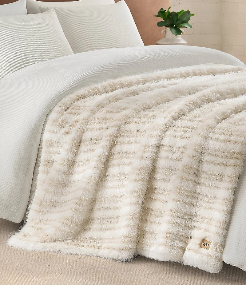 UGG Petra Faux Fur Throw Blanket