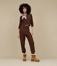 UGG Rylynn Cable Knit Long Bell Sleeves Round Neck Coordinating Pullover