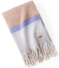 UGG Simona Luxury Plush Fringe Trim Throw Blanket