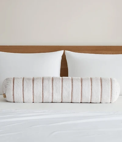 UGG Stasia Faux Fur Bolster Plush Decorative Pillow