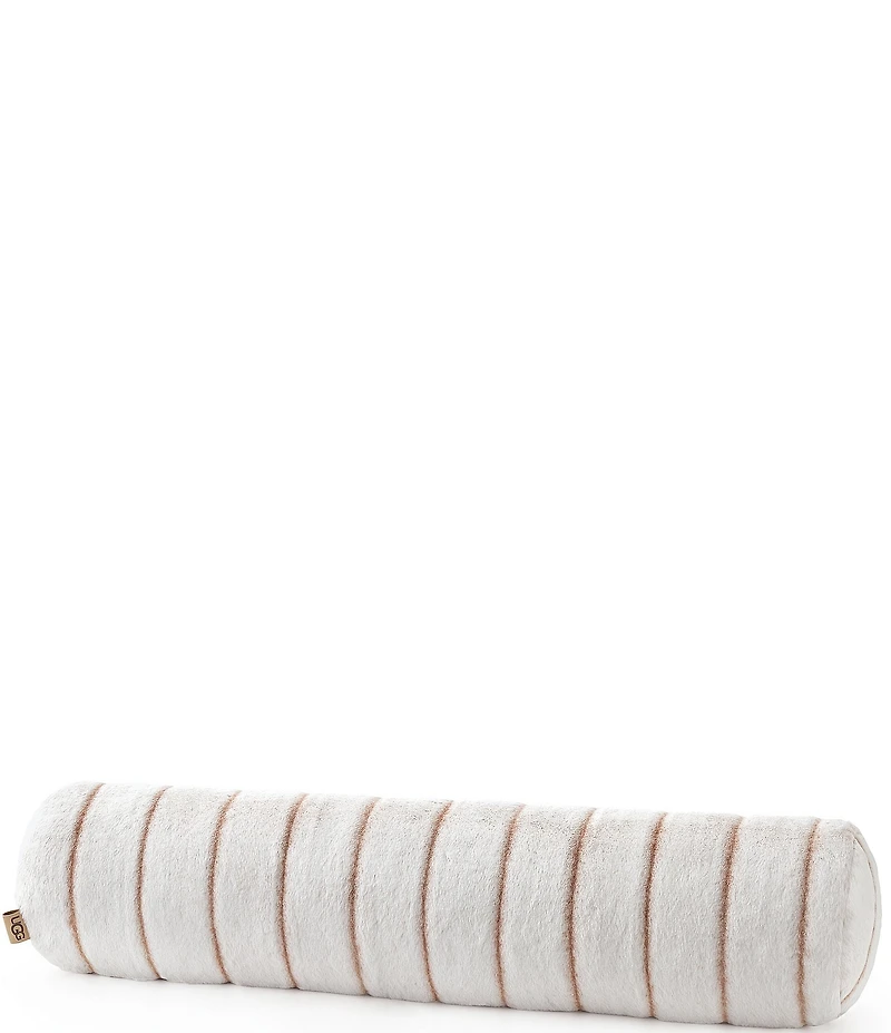 UGG Stasia Faux Fur Bolster Plush Decorative Pillow