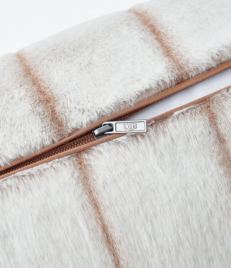 UGG Stasia Faux Fur Bolster Plush Decorative Pillow