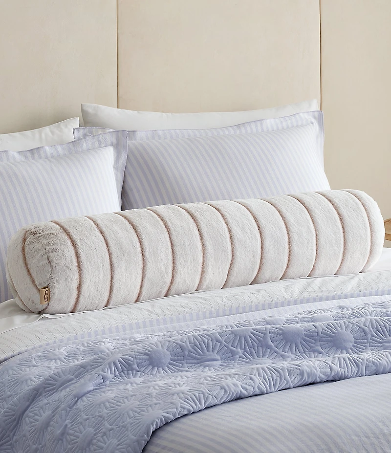 UGG Stasia Faux Fur Bolster Plush Decorative Pillow
