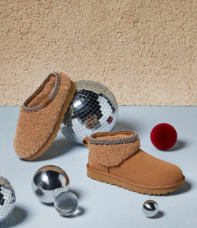 UGG Tasman Maxi Curly Clog Slippers