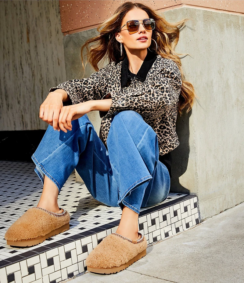 UGG Tasman Maxi Curly Clog Slippers