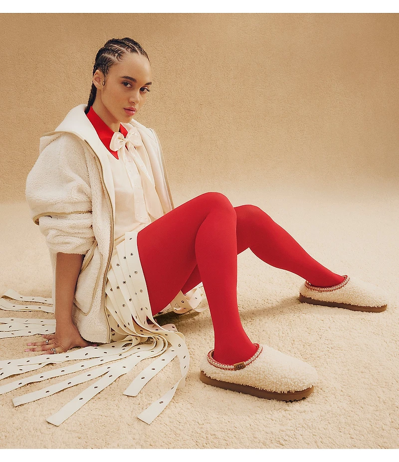 UGG Tasman Maxi Curly Clog Slippers