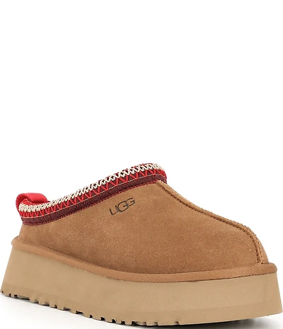 UGG Tazz II Suede Logo Detail Platform Clog Slippers