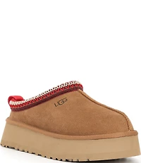 UGG Tazz II Suede Logo Detail Platform Clog Slippers