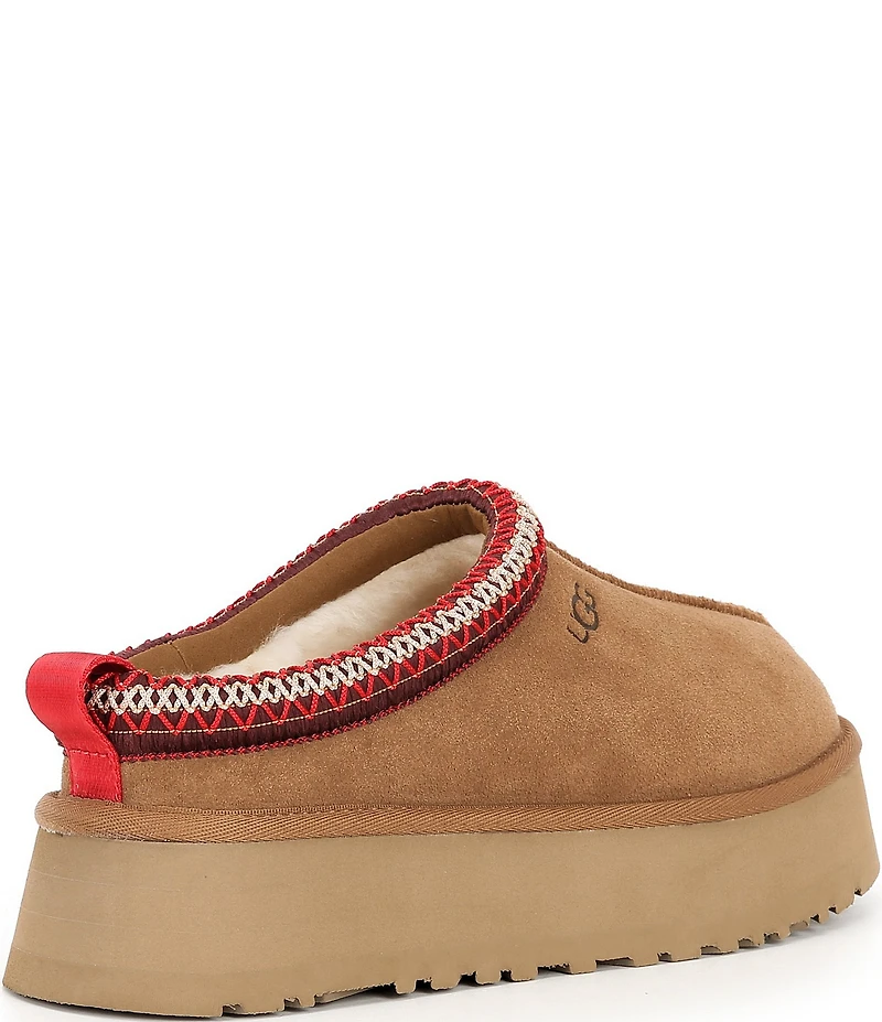 UGG Tazz II Suede Logo Detail Platform Clog Slippers