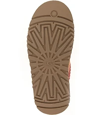 UGG Tazz II Suede Logo Detail Platform Clog Slippers