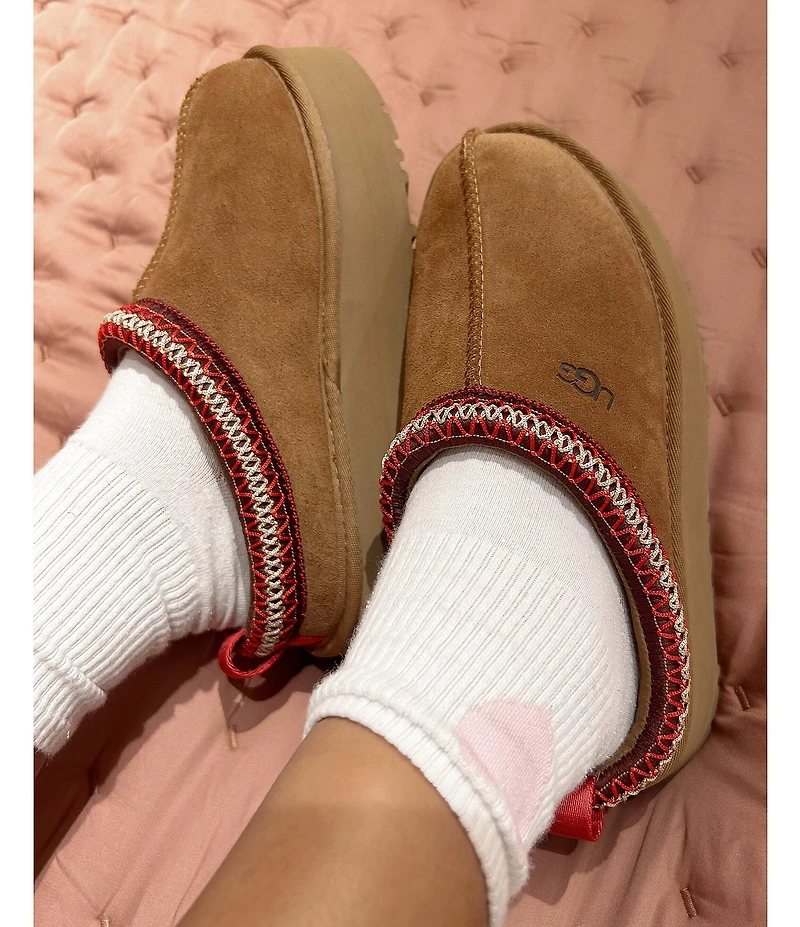 UGG Tazz II Suede Platform Clog Slippers