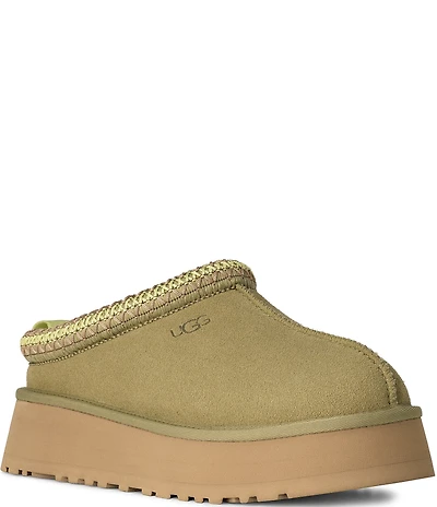 UGG Tazz II Suede Logo Detail Platform Clog Slippers