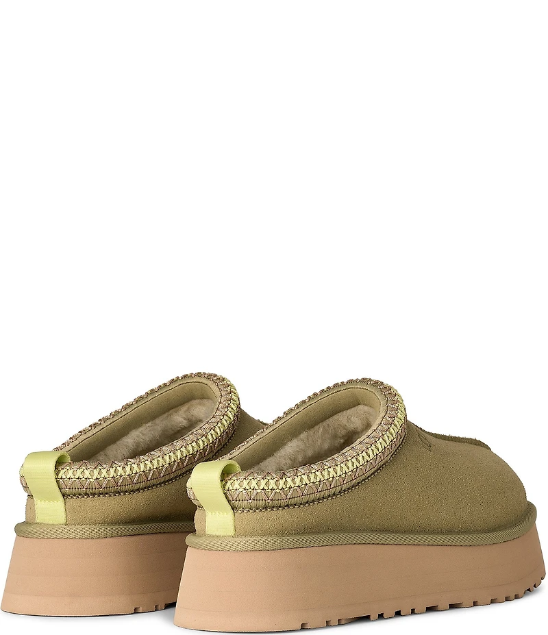 UGG Tazz II Suede Logo Detail Platform Clog Slippers