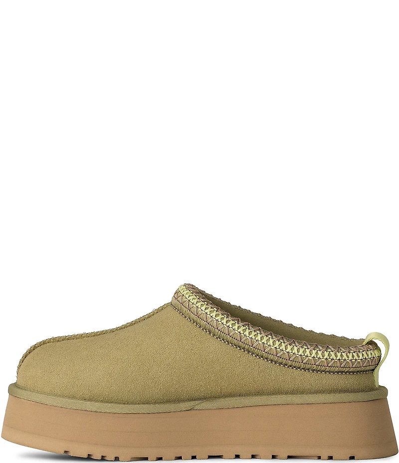 UGG Tazz II Suede Logo Detail Platform Clog Slippers