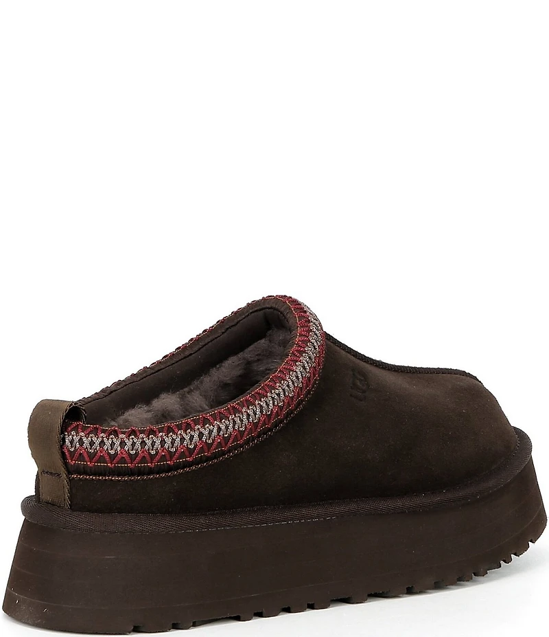 UGG Tazz II Suede Logo Detail Platform Clog Slippers