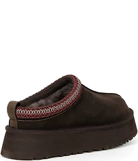 UGG Tazz II Suede Logo Detail Platform Clog Slippers