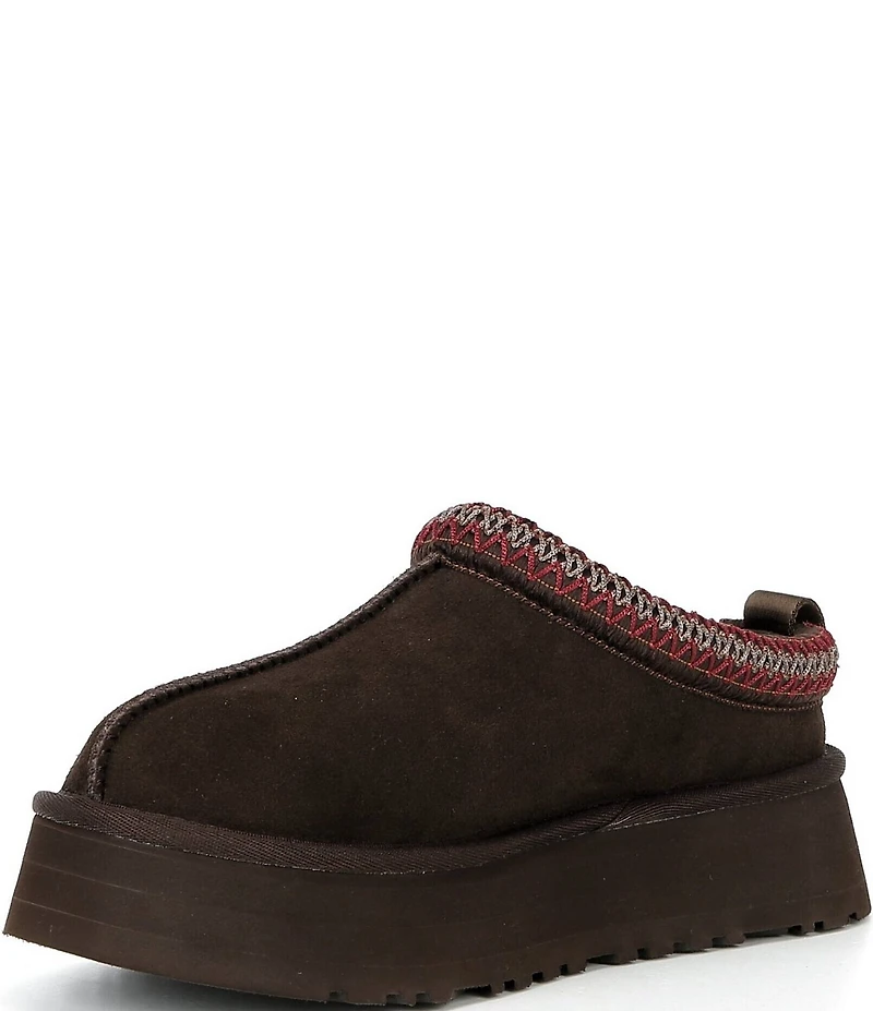 UGG Tazz II Suede Logo Detail Platform Clog Slippers