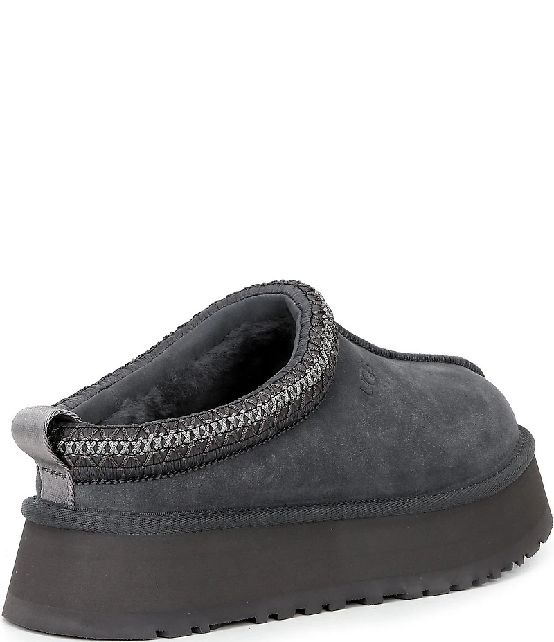 UGG Tazz II Suede Logo Detail Platform Clog Slippers