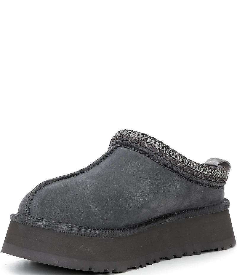 UGG Tazz II Suede Logo Detail Platform Clog Slippers