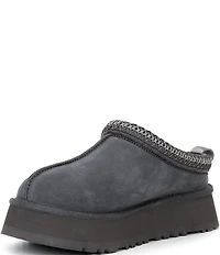UGG Tazz II Suede Logo Detail Platform Clog Slippers