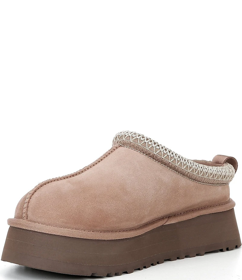 UGG Tazz II Suede Logo Detail Platform Clog Slippers