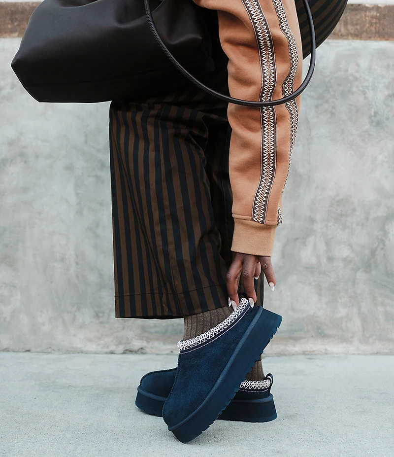 UGG Tazz II Suede Platform Clog Slippers