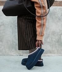 UGG Tazz II Suede Platform Clog Slippers