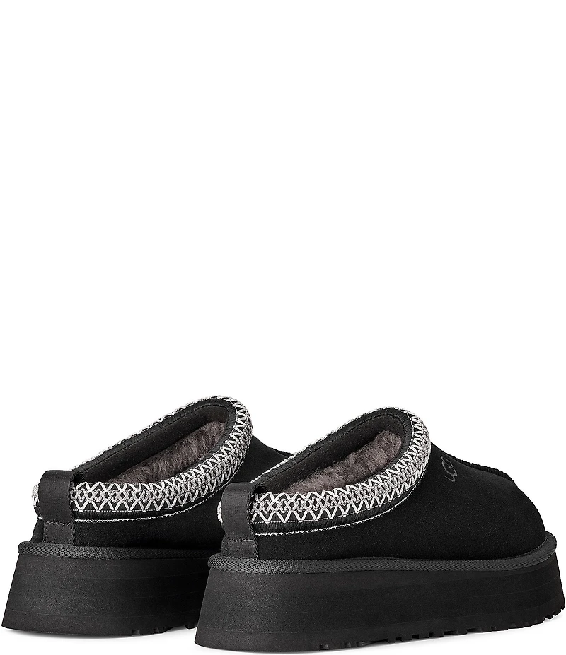 UGG Tazz II Suede Logo Detail Platform Clog Slippers
