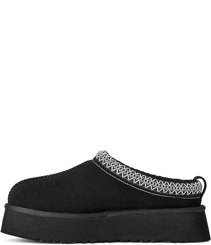 UGG Tazz II Suede Logo Detail Platform Clog Slippers