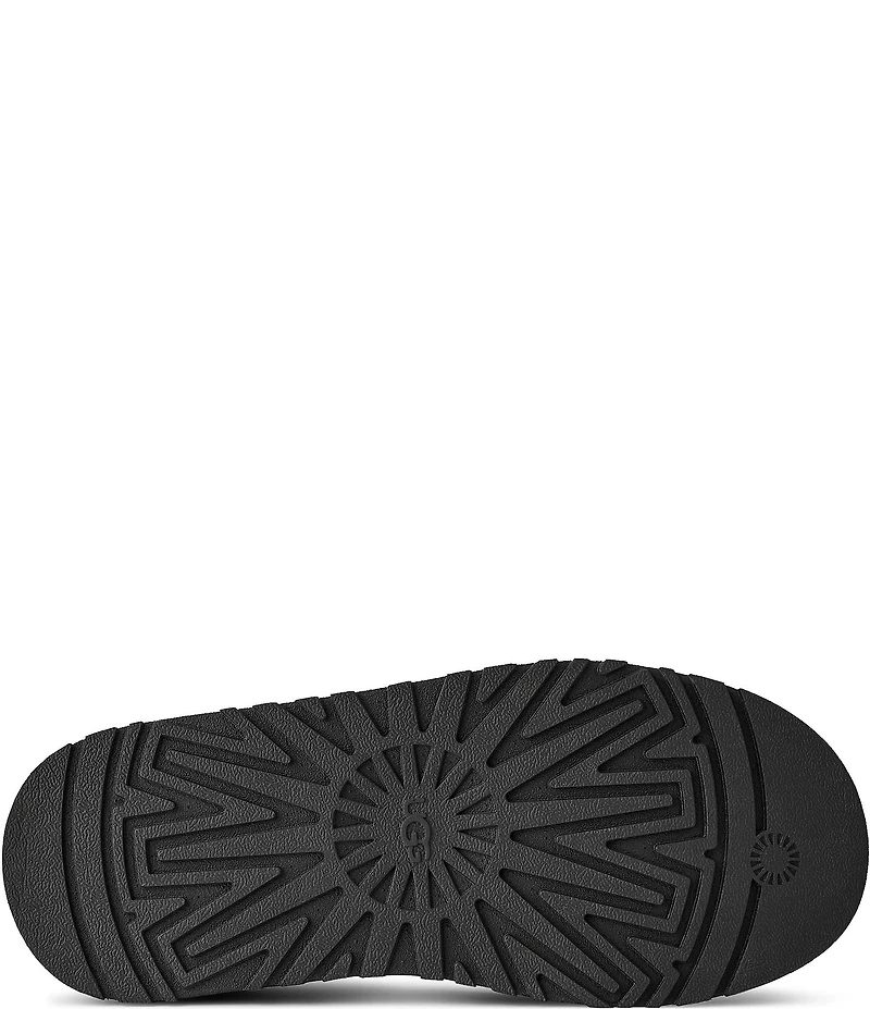 UGG Tazz II Suede Logo Detail Platform Clog Slippers