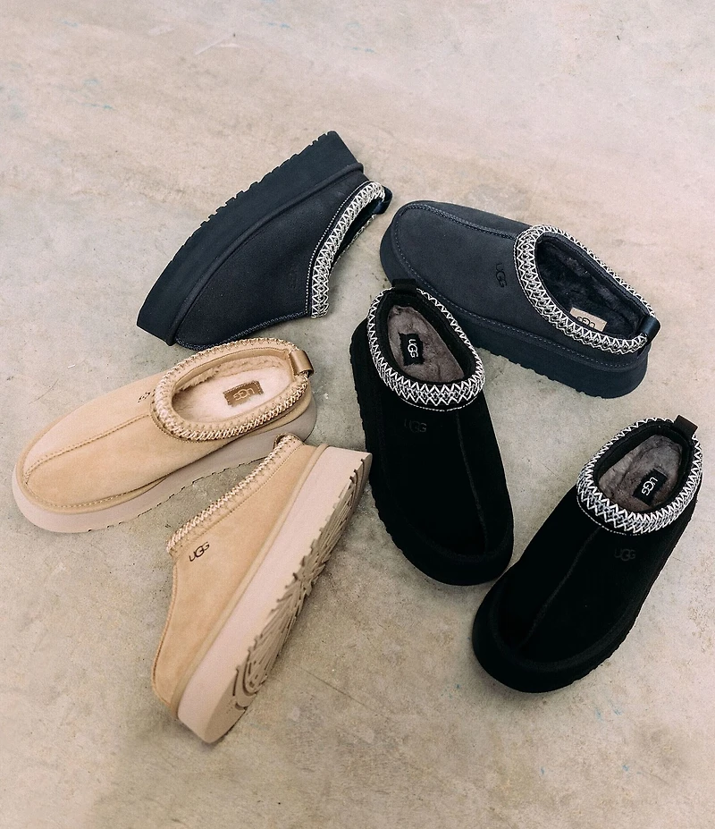 UGG Tazz II Suede Platform Clog Slippers